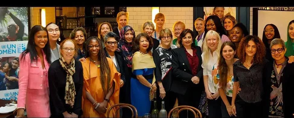 Participants gathered at a Womennovator community event