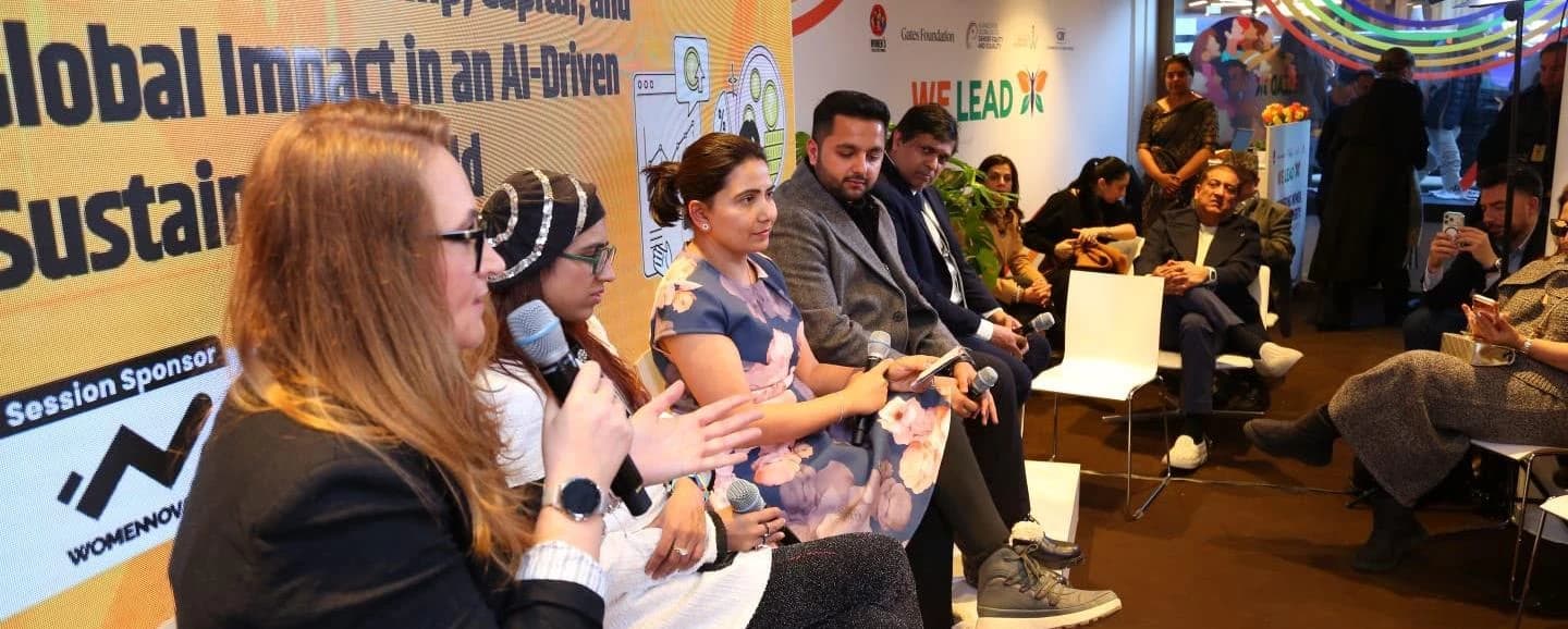 Women leaders participating in an international business forum